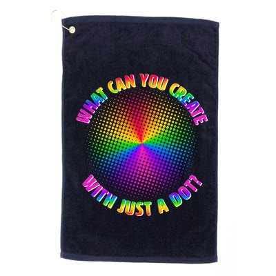 Colorful What Can You Create With Just A Dot Golf Towel