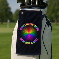 Colorful What Can You Create With Just A Dot Golf Towel