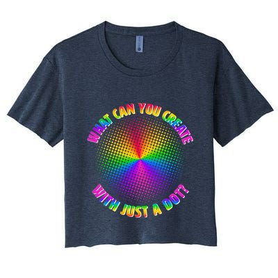 Colorful What Can You Create With Just A Dot Crop Top