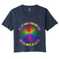 Colorful What Can You Create With Just A Dot Crop Top