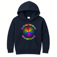 Colorful What Can You Create With Just A Dot Kids Hoodie