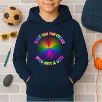 Colorful What Can You Create With Just A Dot Kids Hoodie