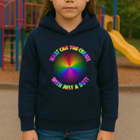 Colorful What Can You Create With Just A Dot Kids Hoodie