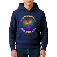 Colorful What Can You Create With Just A Dot Kids Hoodie