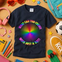 Colorful What Can You Create With Just A Dot Kids T-Shirt