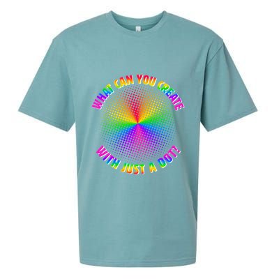 Colorful What Can You Create With Just A Dot Sueded Cloud Jersey T-Shirt