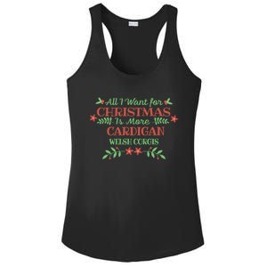 Cardigan Welsh Corgi Christmas Dog Lover Funny Saying Xmas Gift Ladies PosiCharge Competitor Racerback Tank