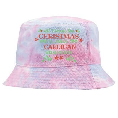 Cardigan Welsh Corgi Christmas Dog Lover Funny Saying Xmas Gift Tie-Dyed Bucket Hat