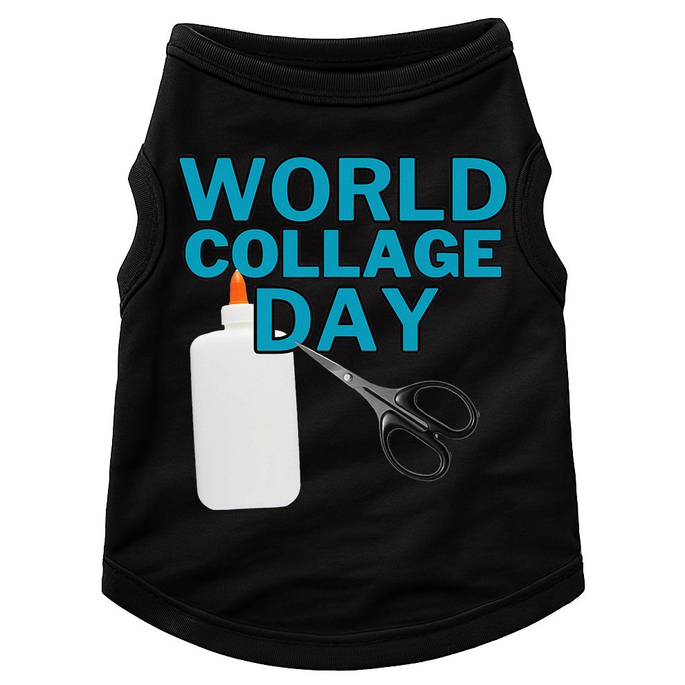 Celebrate World Collage Day Doggie Tank