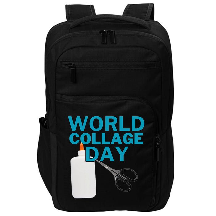 Celebrate World Collage Day Impact Tech Backpack