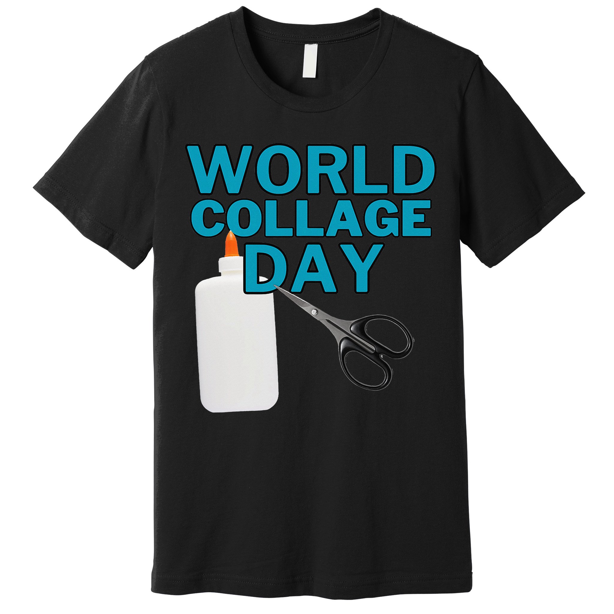 Celebrate World Collage Day Premium T-Shirt