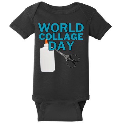 Celebrate World Collage Day Baby Bodysuit