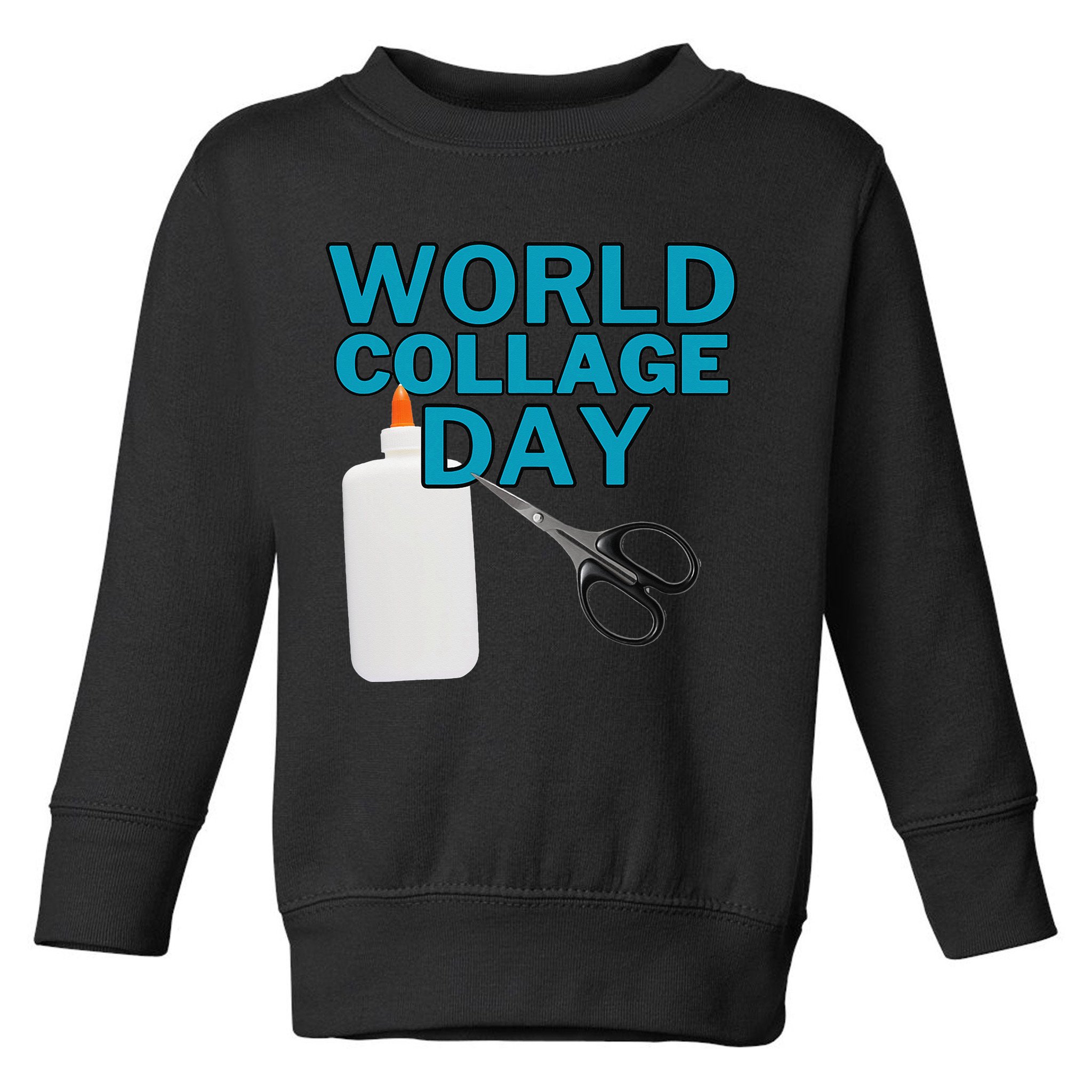 Celebrate World Collage Day Toddler Sweatshirt