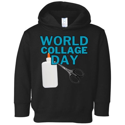 Celebrate World Collage Day Toddler Hoodie