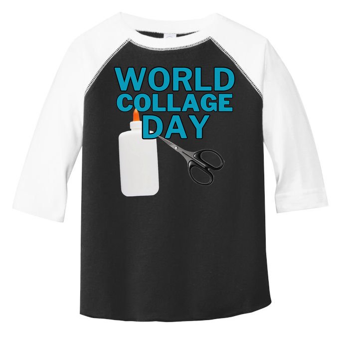 Celebrate World Collage Day Toddler Fine Jersey T-Shirt