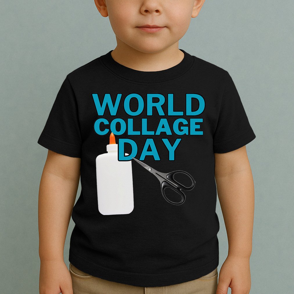 Celebrate World Collage Day Toddler T-Shirt
