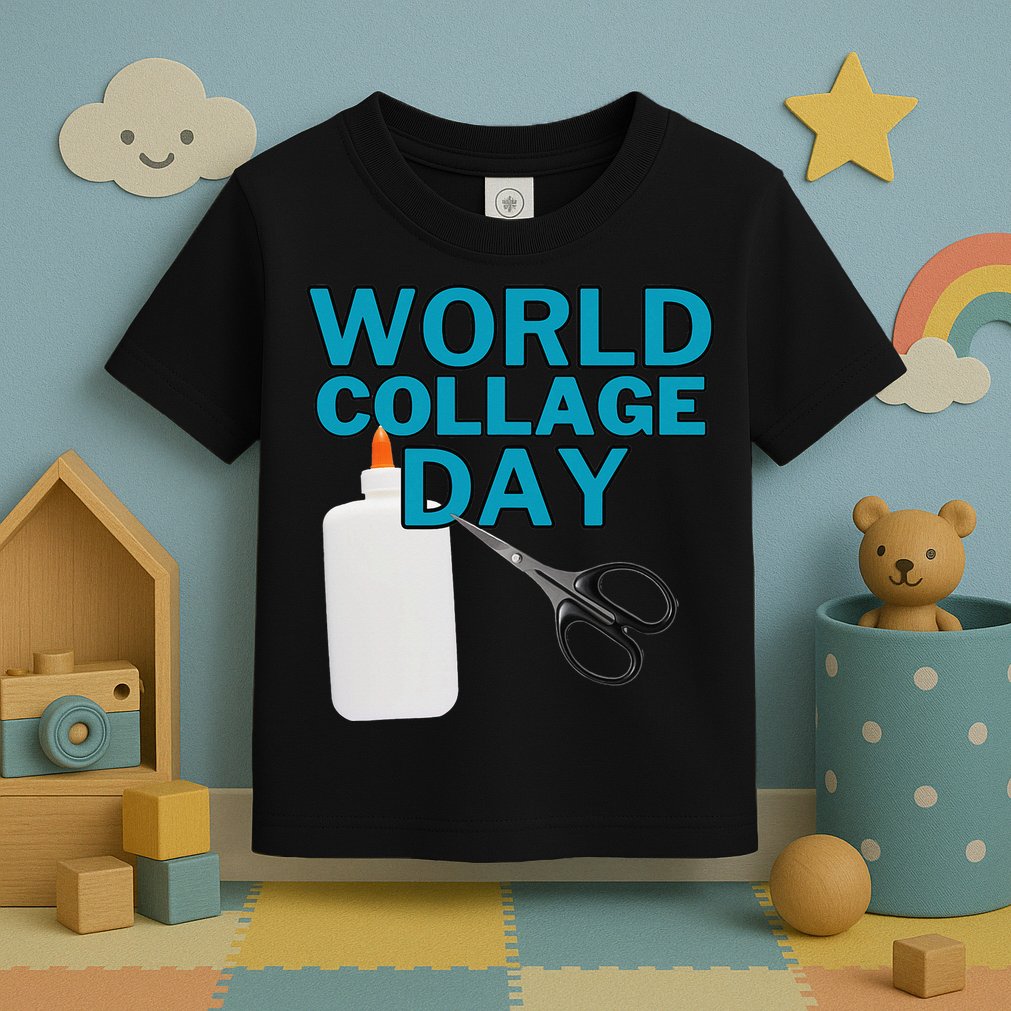 Celebrate World Collage Day Toddler T-Shirt