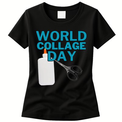 Celebrate World Collage Day Womens T-Shirt