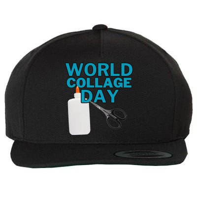Celebrate World Collage Day Wool Snapback Cap