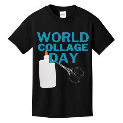Celebrate World Collage Day Kids T-Shirt