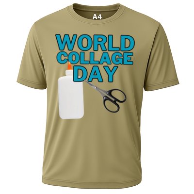 Celebrate World Collage Day Cooling Performance Crew T-Shirt