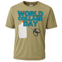 Celebrate World Collage Day Cooling Performance Crew T-Shirt