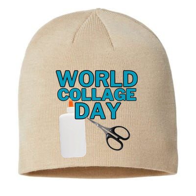 Celebrate World Collage Day Sustainable Beanie