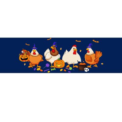 Cute Witch Chicken Chick Pumpkin Halloween Farm Farmer Bumper Sticker