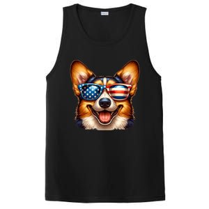 Cardigan Welsh Corgi 4th Of July Patriotic Dog American Meaningful Gift PosiCharge Competitor Tank