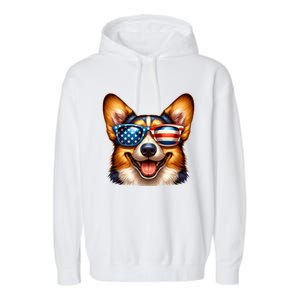 Cardigan Welsh Corgi 4th Of July Patriotic Dog American Meaningful Gift Garment-Dyed Fleece Hoodie