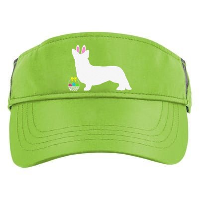 Cardigan Welsh Corgi Easter Bunny Dog Silhouette Adult Drive Performance Visor