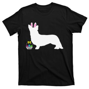 Cardigan Welsh Corgi Easter Bunny Dog Silhouette T-Shirt