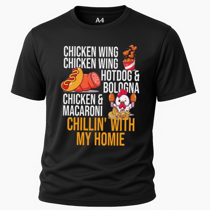 Chicken Wing Chicken Wing Hot Dog And Bologna Cooling Performance Crew T-Shirt
