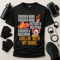 Chicken Wing Chicken Wing Hot Dog And Bologna Cooling Performance Crew T-Shirt