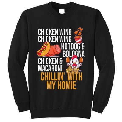 Chicken Wing Chicken Wing Hot Dog And Bologna Sweatshirt