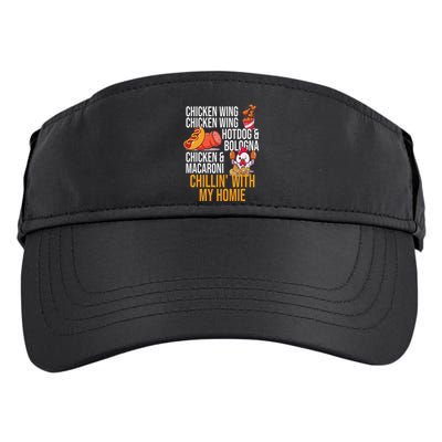 Chicken Wing Chicken Wing Hot Dog And Bologna Adult Drive Performance Visor