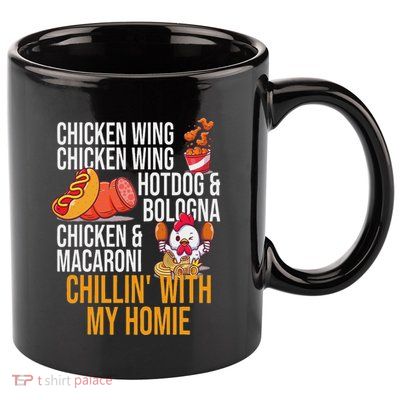 Chicken Wing Chicken Wing Hot Dog And Bologna 11oz C Handle Ceramic Mug
