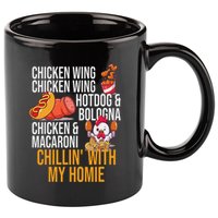 Chicken Wing Chicken Wing Hot Dog And Bologna 11oz C Handle Ceramic Mug