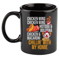 Chicken Wing Chicken Wing Hot Dog And Bologna 11oz C Handle Ceramic Mug