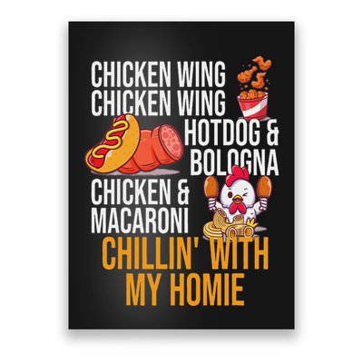 Chicken Wing Chicken Wing Hot Dog And Bologna Poster