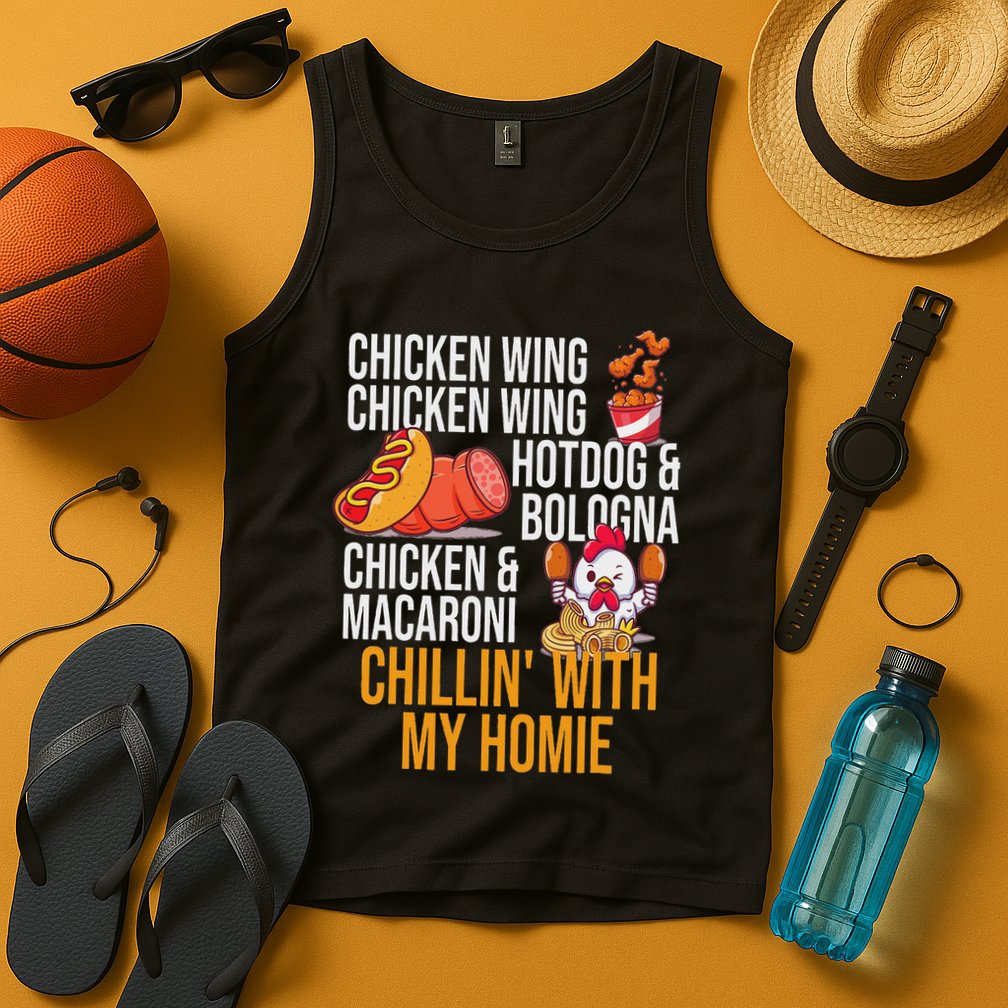 Chicken Wing Chicken Wing Hot Dog And Bologna Tank Top