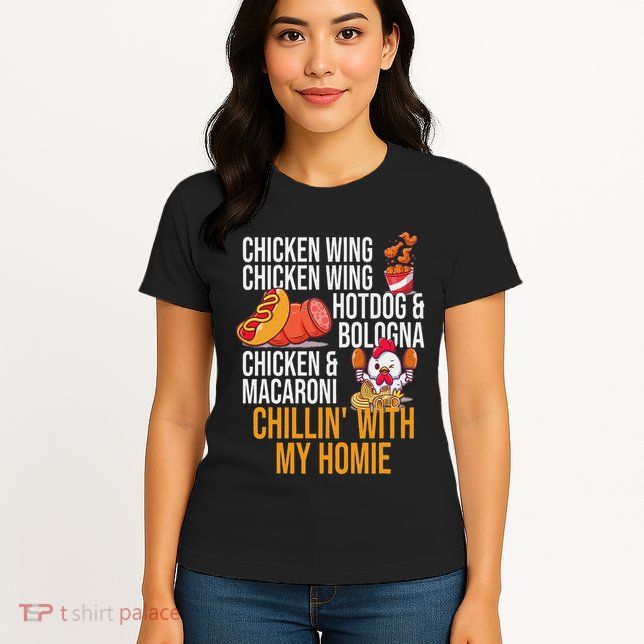 Chicken Wing Chicken Wing Hot Dog And Bologna Womens T-Shirt