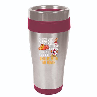 Chicken Wing Chicken Wing Hot Dog And Bologna 16oz Travel Tumbler