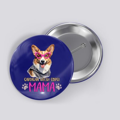 Cardigan Welsh Corgi Dog Breed Mama Cute Puppy Mother Gift Button