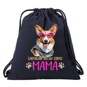 Cardigan Welsh Corgi Dog Breed Mama Cute Puppy Mother Gift Drawstring Bag