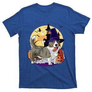 Cardigan Welsh Corgi Cute Dog Halloween Witch Pumpkin Cute Gift T-Shirt