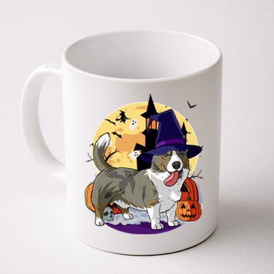 Cardigan Welsh Corgi Cute Dog Halloween Witch Pumpkin Cute Gift Coffee Mug