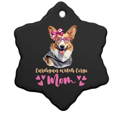 Cardigan Welsh Corgi Dog Mom Mothers Day Lover Dog Gift Ceramic Star Ornament