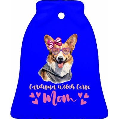 Cardigan Welsh Corgi Dog Mom Mothers Day Lover Dog Gift Ceramic Bell Ornament