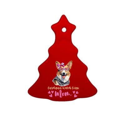 Cardigan Welsh Corgi Dog Mom Mothers Day Lover Dog Gift Ceramic Tree Ornament